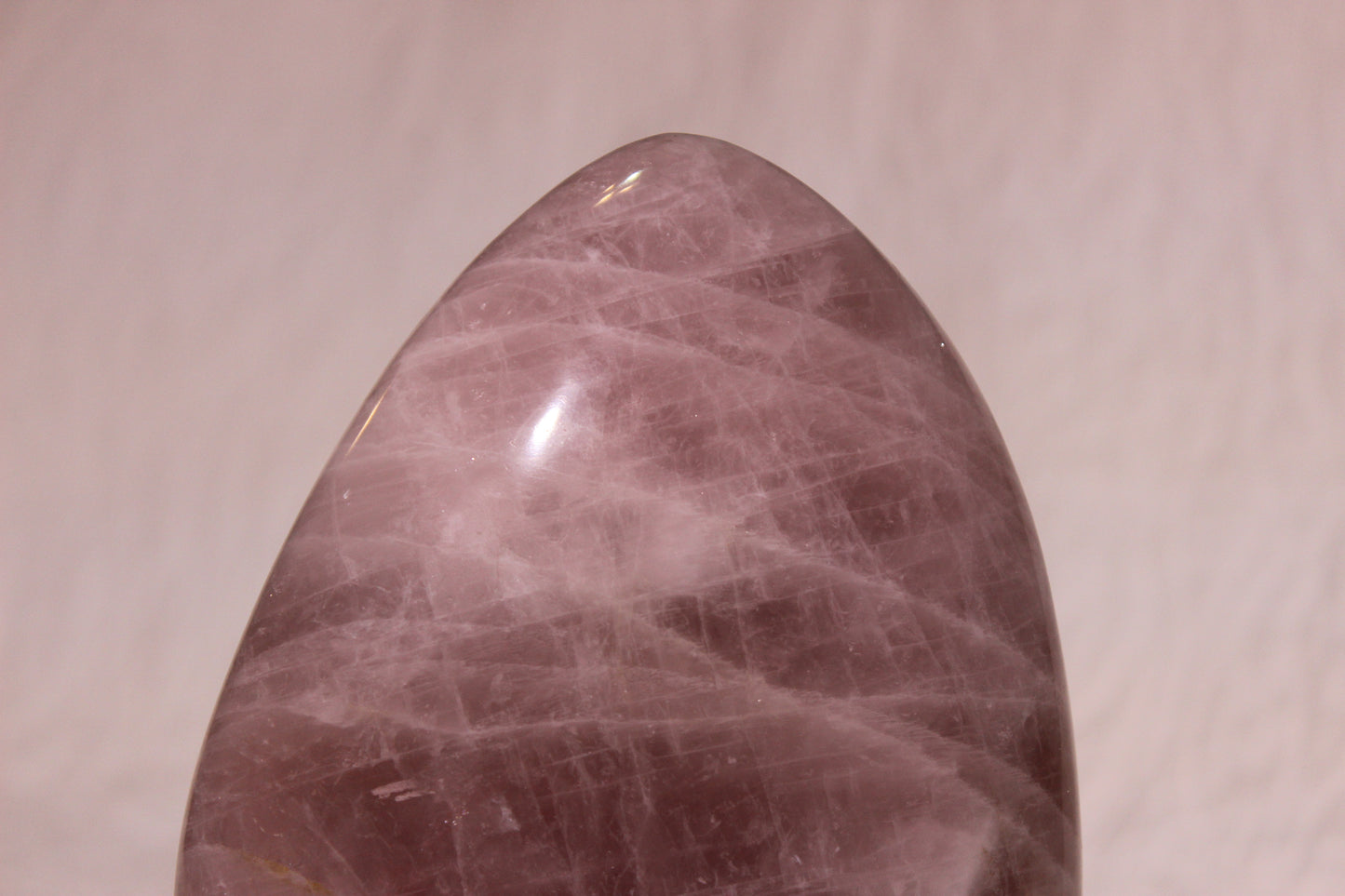 Large Dreamy Rose Quartz Flame