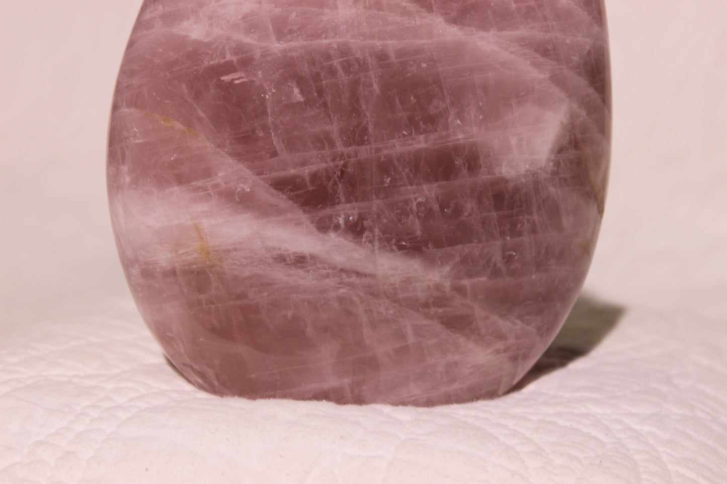 Large Dreamy Rose Quartz Flame