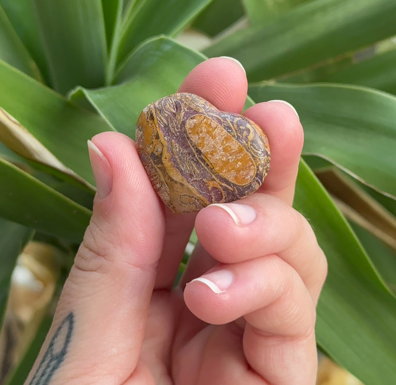 Elephant Jasper Heart, strength, protection & spiritual growth, 1”