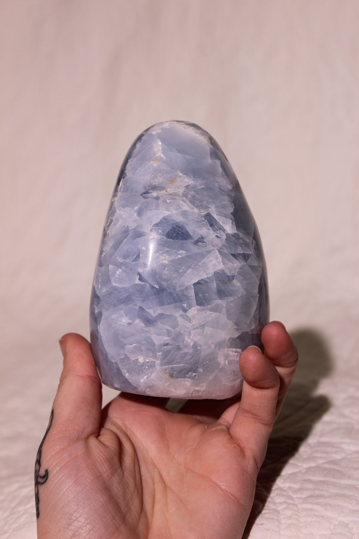 Blue Calcite Polished Freeform
