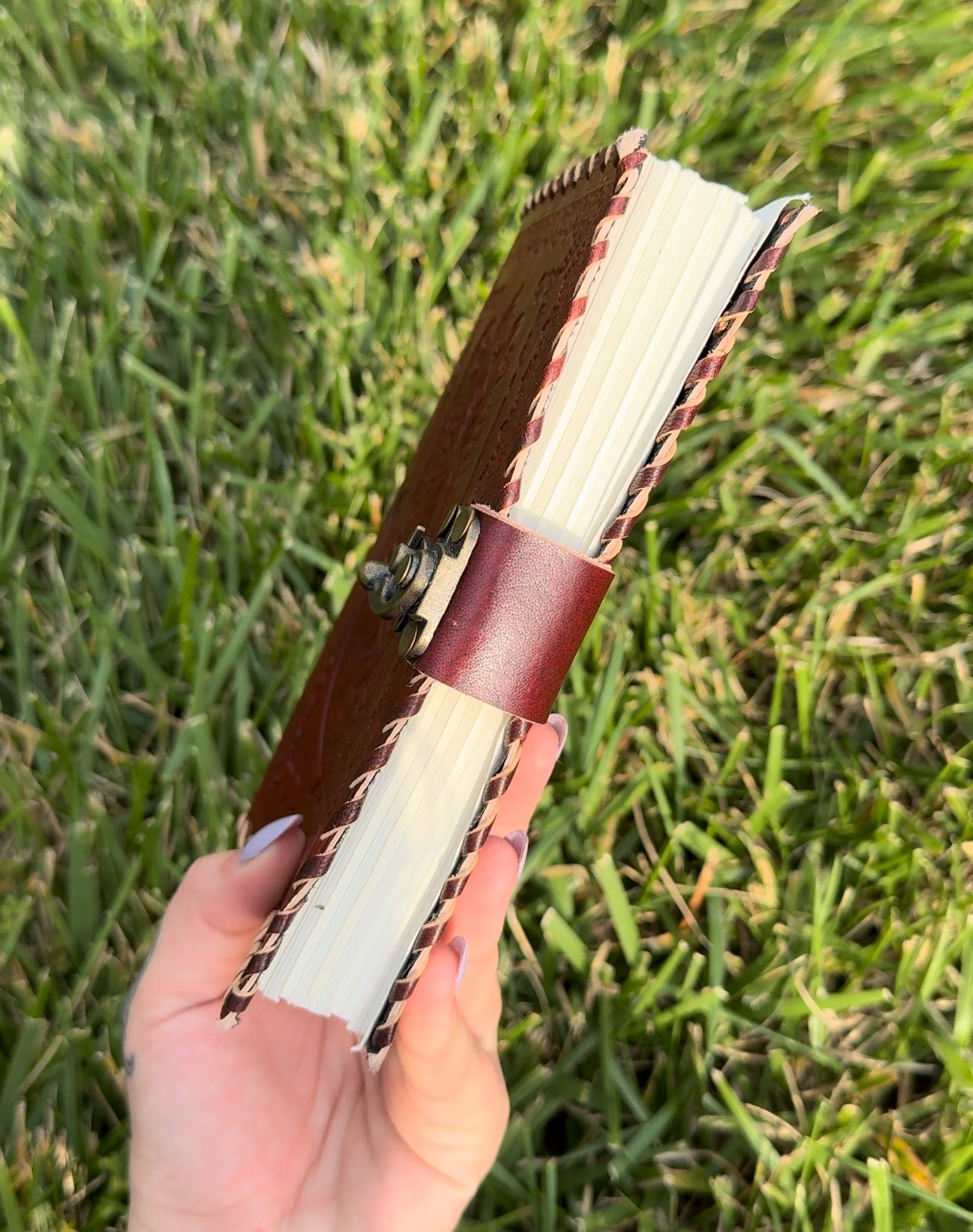 Hamsa Leather Journal