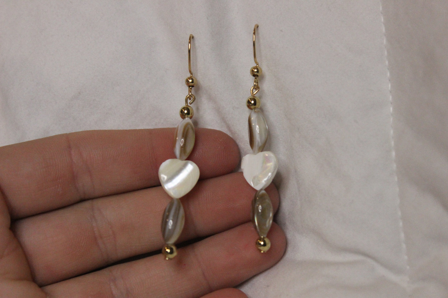 Heart & Shell Earrings