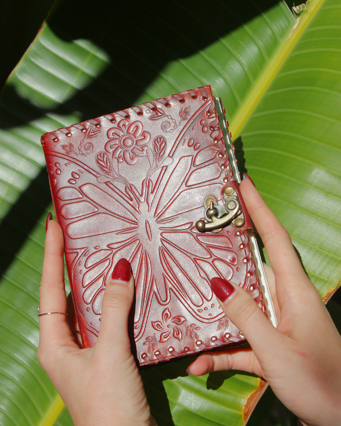 Handmade Butterfly Leather Journal