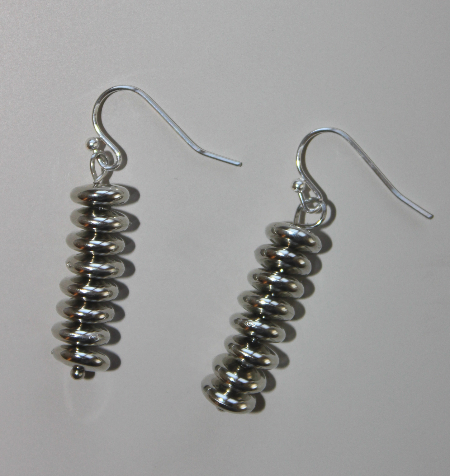 (E10) Handmade Funky Silver Earrings