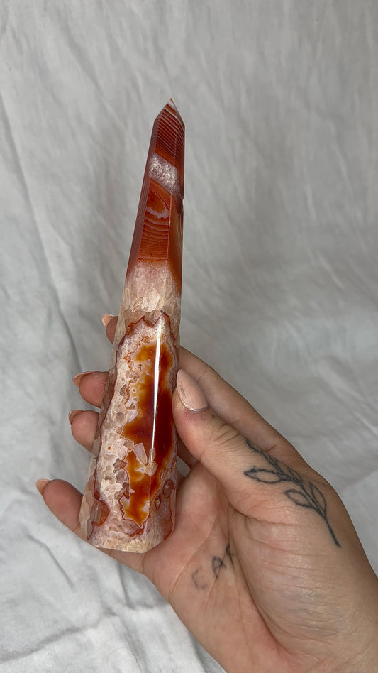 Red Sardonyx Tower (A) *Rare Find*