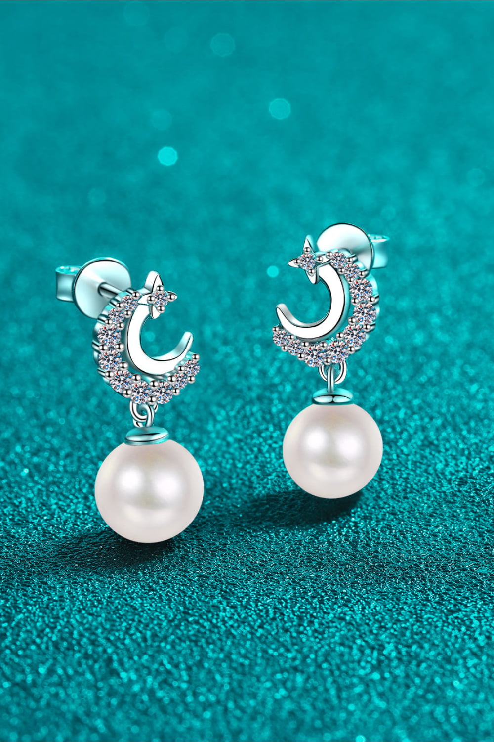 Moon & Pearl Earrings