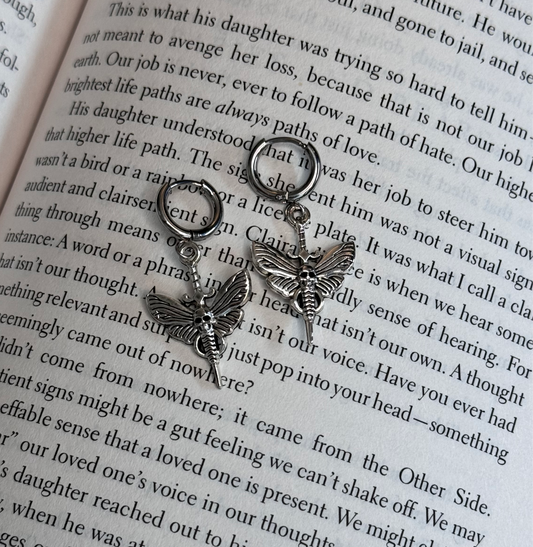 Skull Dagger Huggie Earrings