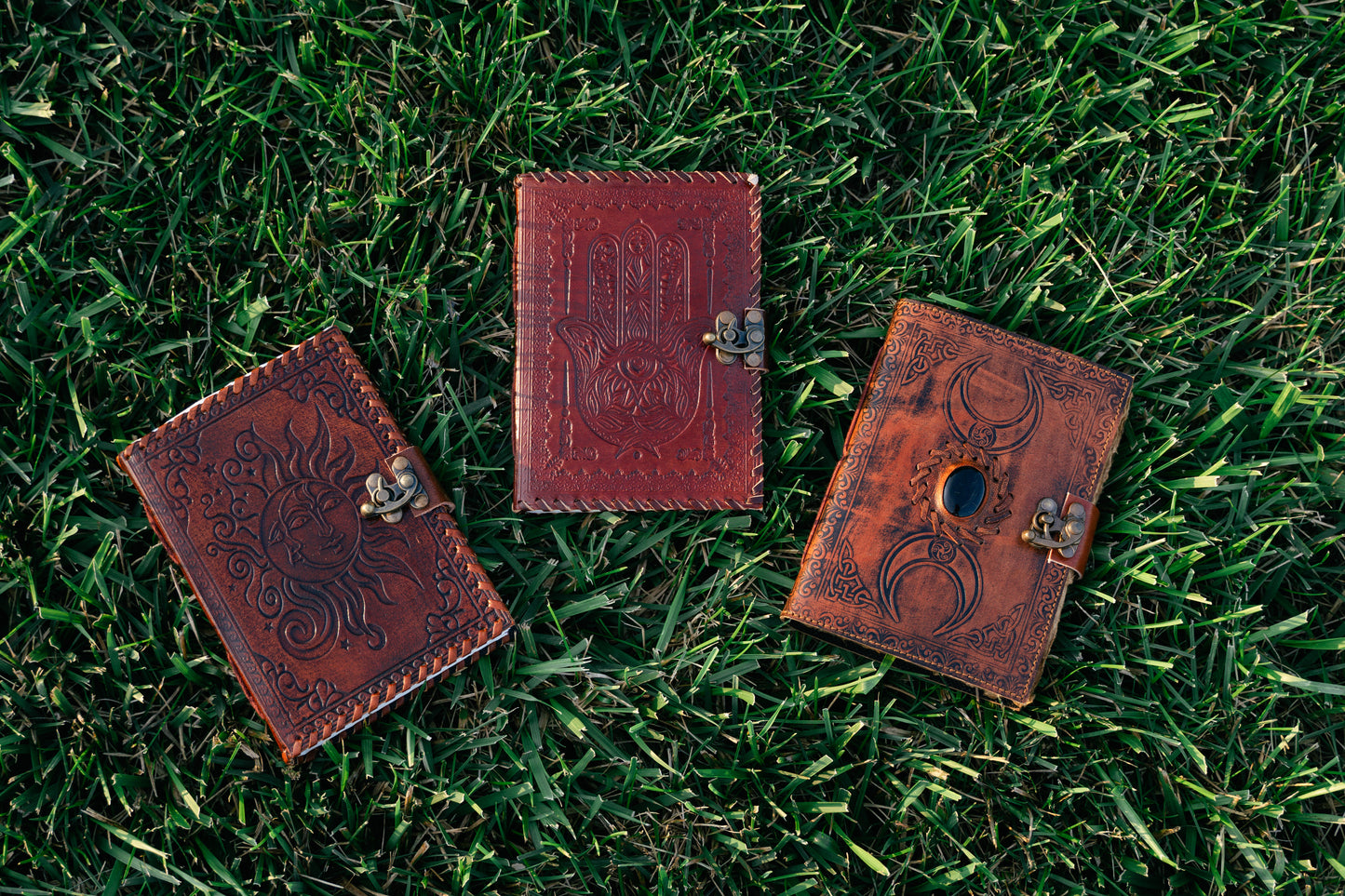 Hamsa Leather Journal