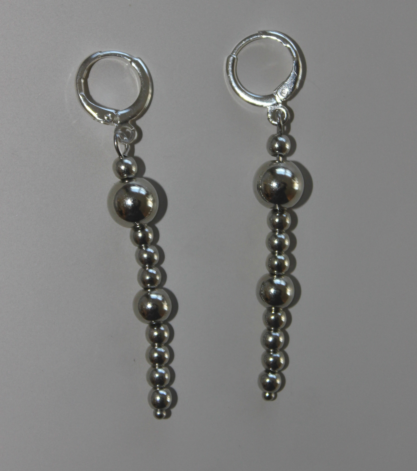(E12) Handmade Funky Silver Earrings