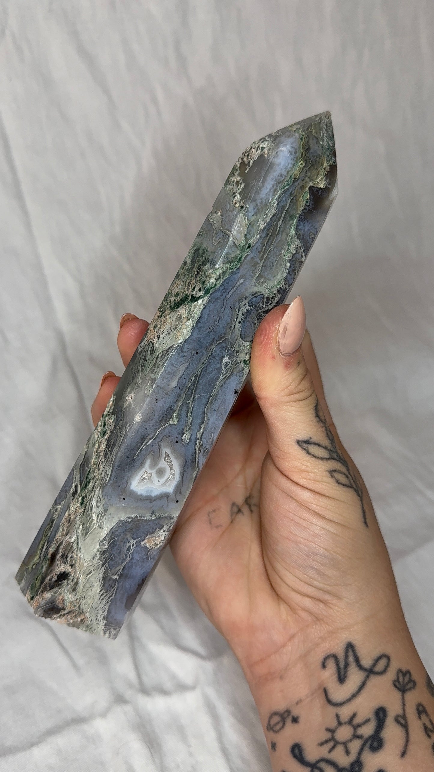 Moss Agate Tower (A) Large