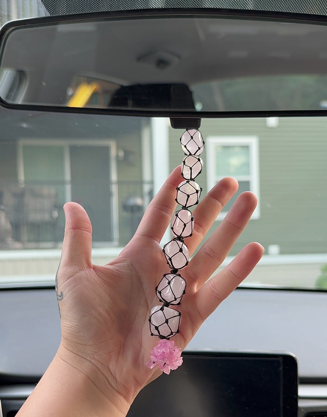 Rose Quartz (love & positivity) Car Hanger