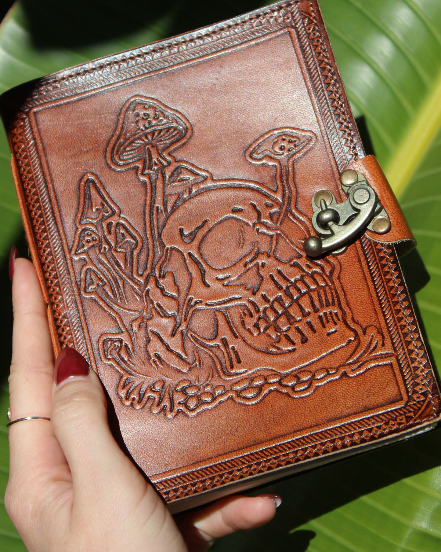 Handmade Skull Leather Journal