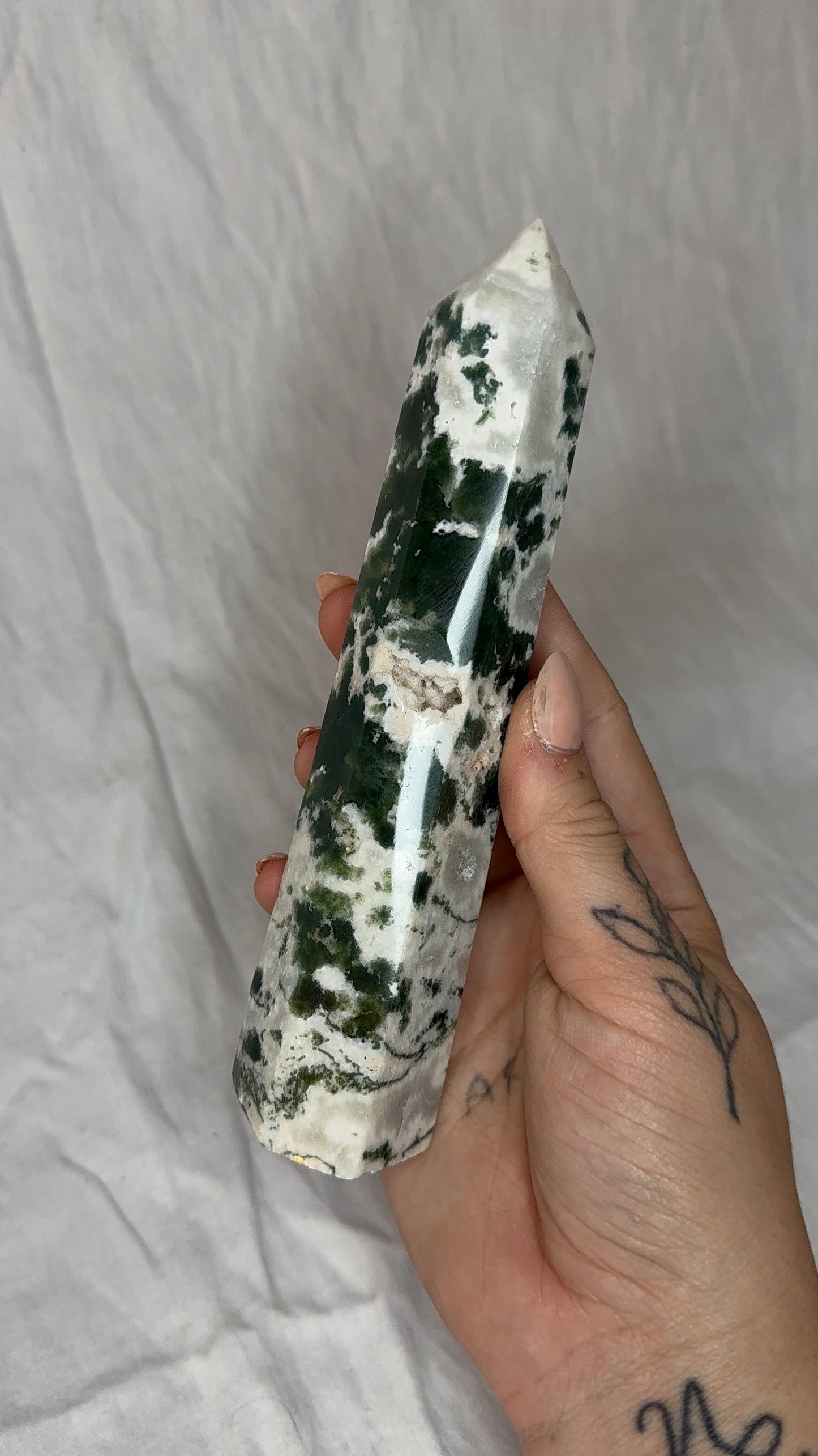 Moss Agate Tower (C) Large