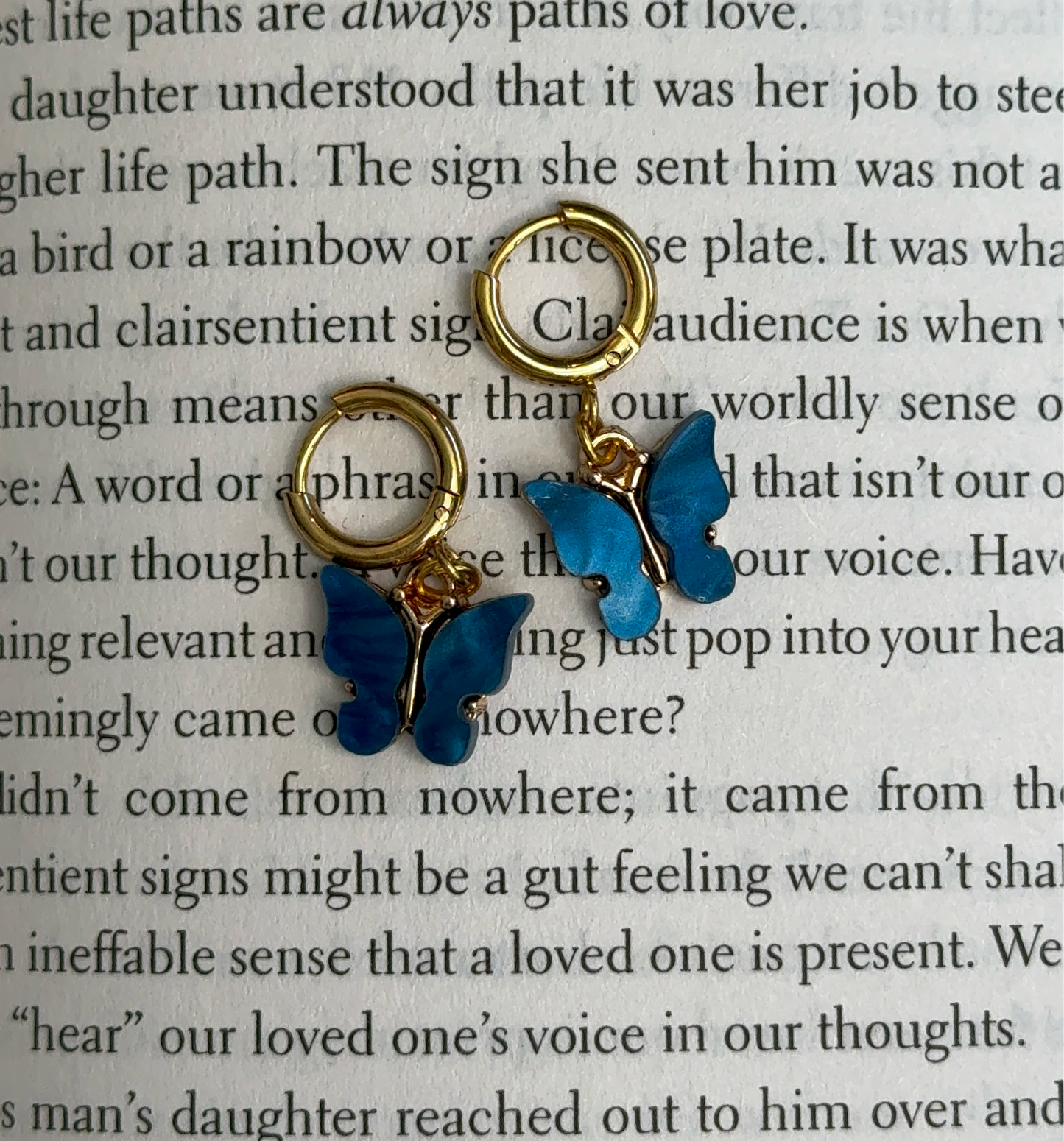 Butterfly Huggie Earrings