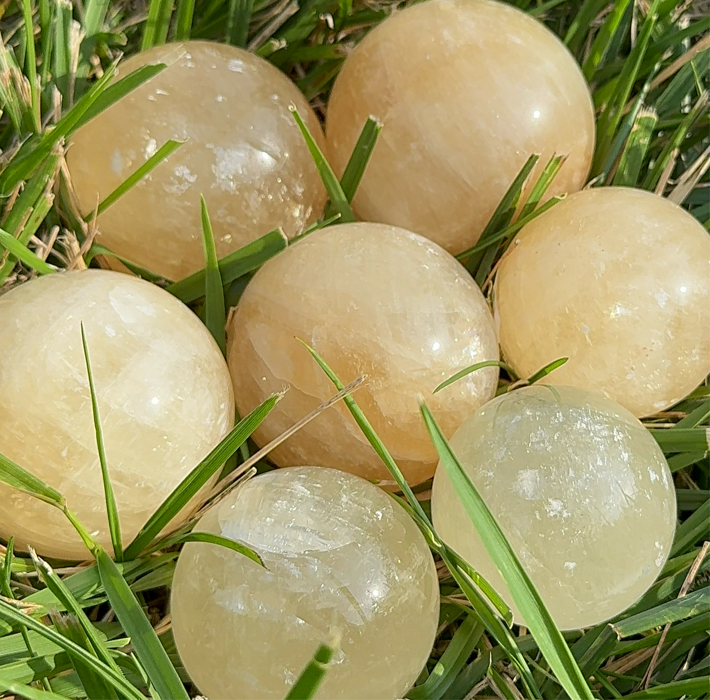 Honey Calcite Sphere (empowerment & abundance) (G) 167g