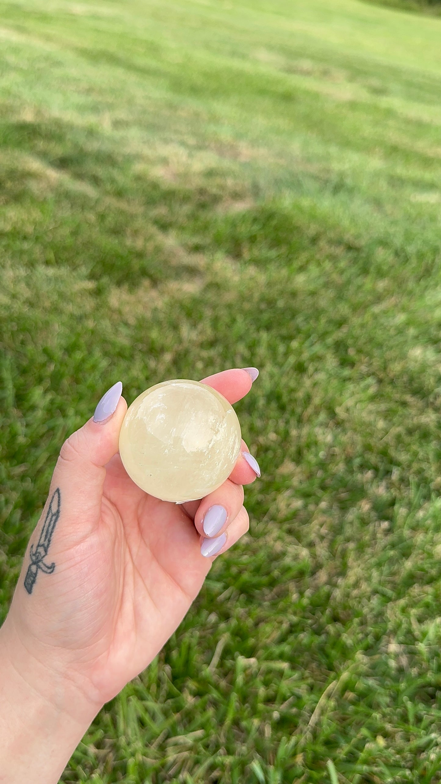 Honey Calcite Sphere (empowerment & abundance) (G) 167g