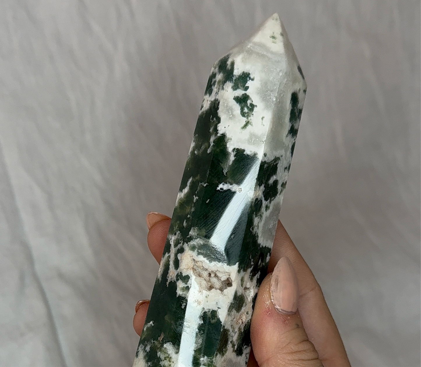 Moss Agate Tower (C) Large