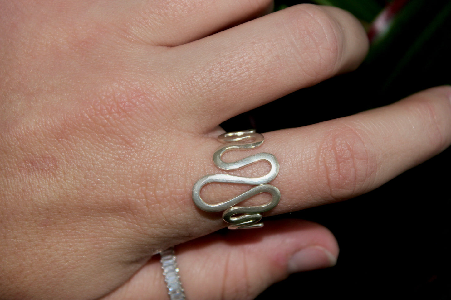 (A1) Handmade 925 Sterling Silver Ring (Adjustable)