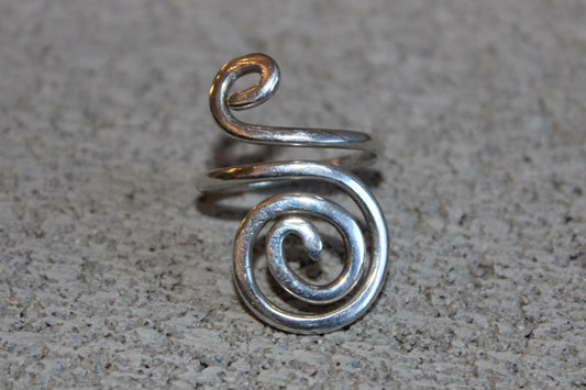 (A4) Handmade 925 Sterling Silver Ring (Adjustable)