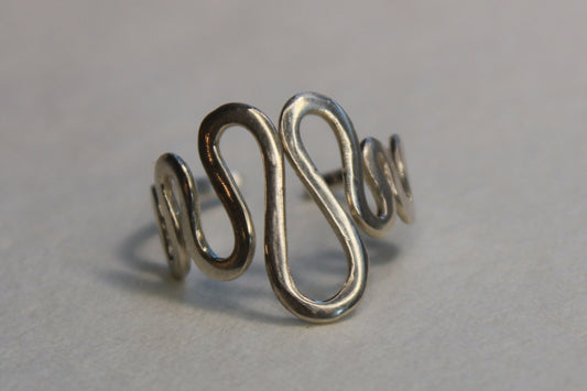 (A1) Handmade 925 Sterling Silver Ring (Adjustable)