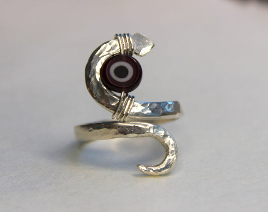 (A2) Handmade 925 Sterling Silver Ring (Size 9)