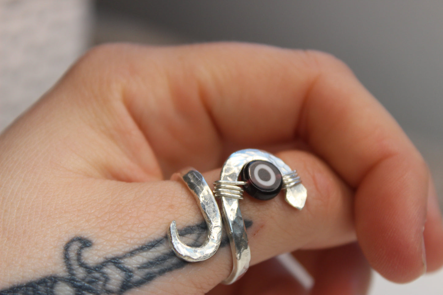 (A2) Handmade 925 Sterling Silver Ring (Size 9)