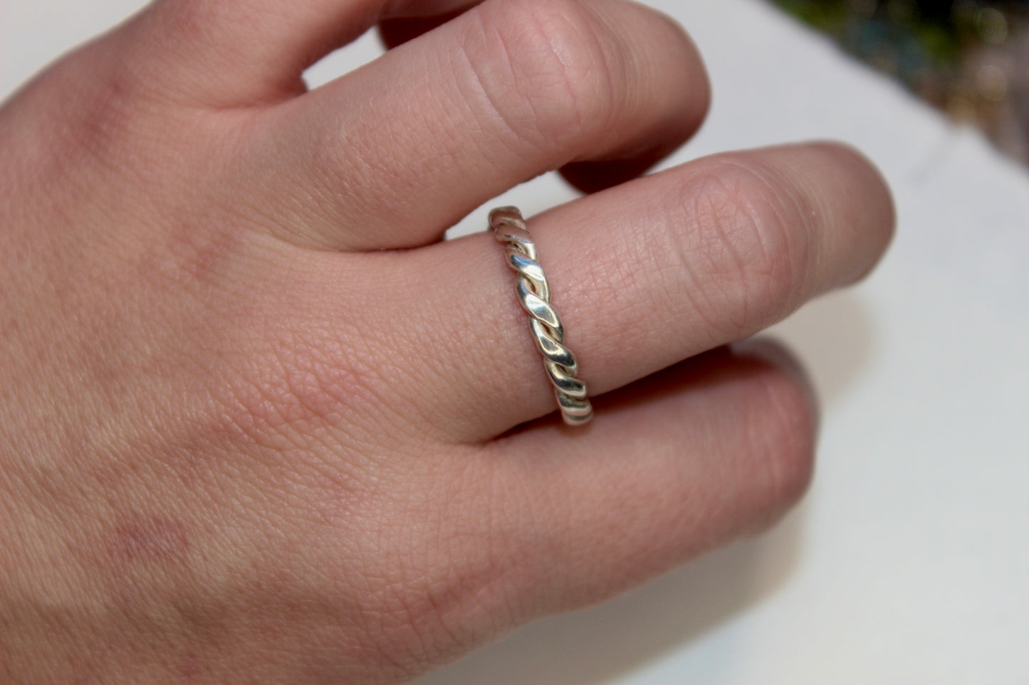 (A3) Handmade 925 Sterling Silver Ring (Adjustable)