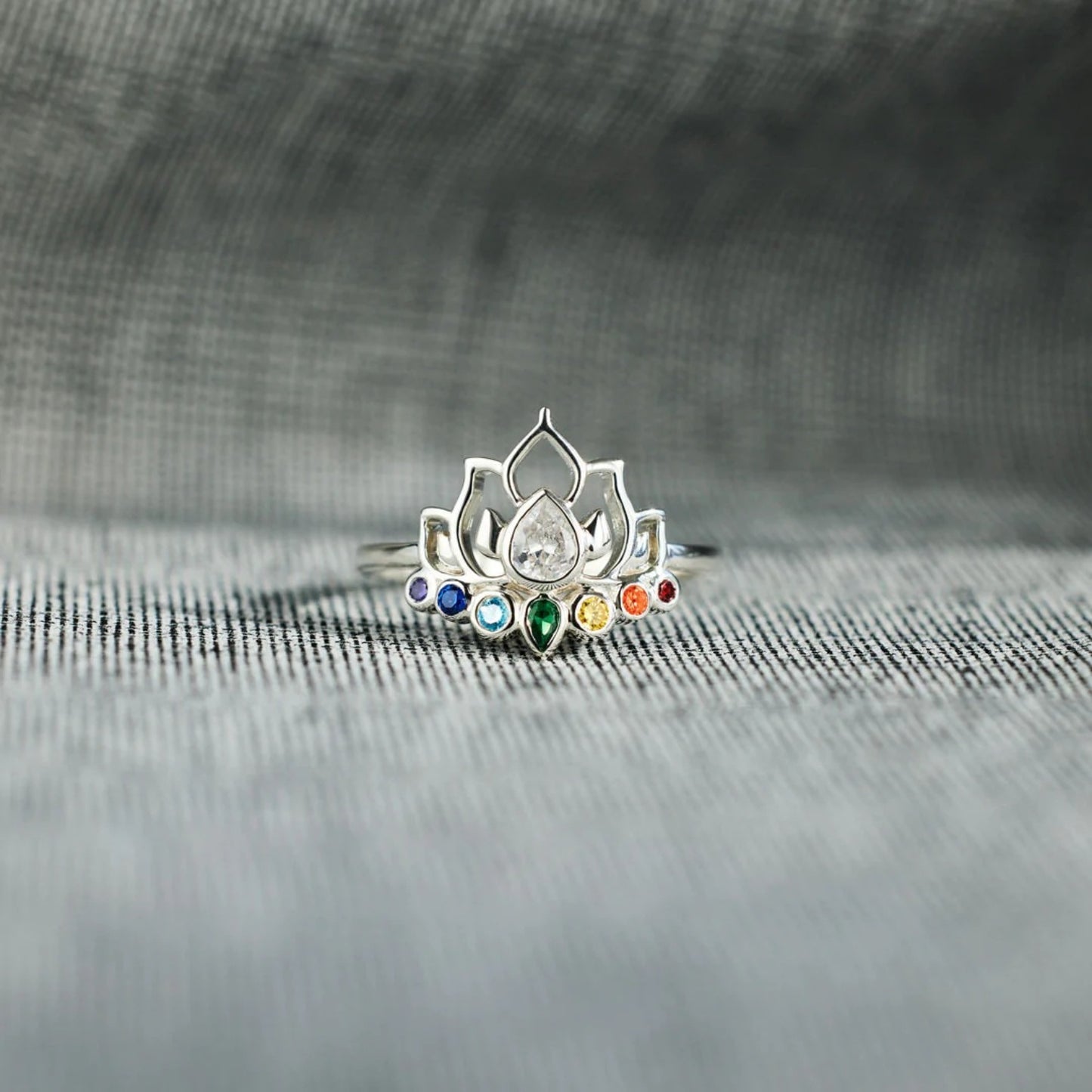 Lotus Chakra Ring